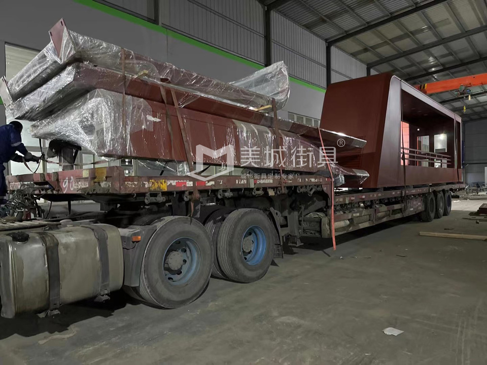 2022.10.6美城街具供應(yīng)忻州第二車(chē)、第三車(chē)候車(chē)亭發(fā)貨記錄